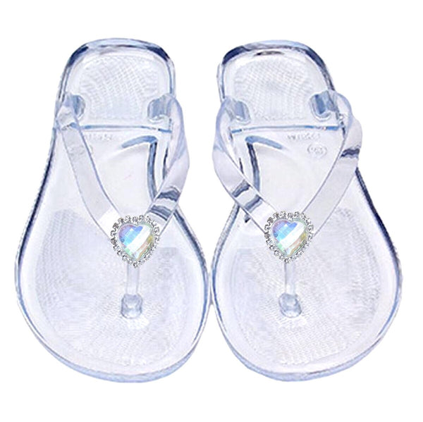 Clear Heart Jelly Sandals – Enchanted Bikinis